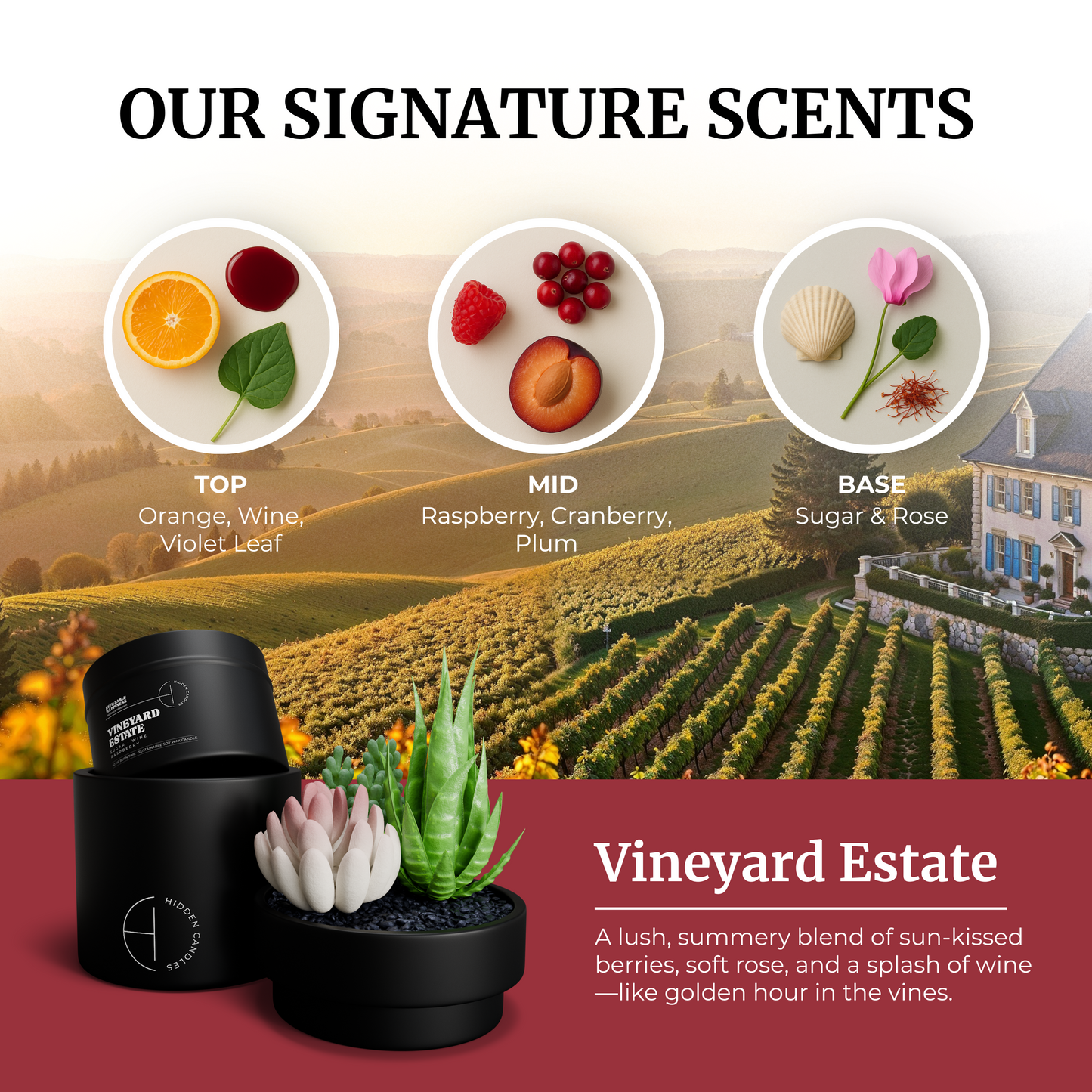 Vineyard Estate Candle Refill