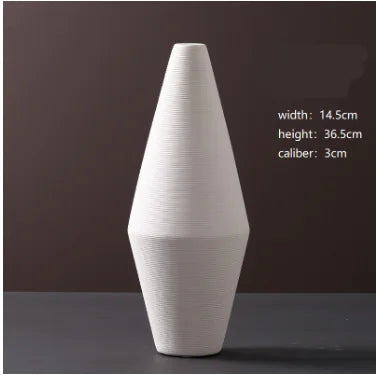 Minimalist White Ceramic Vases