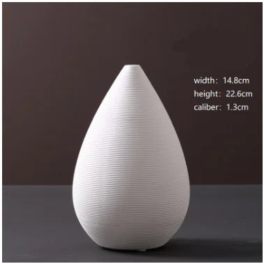 Minimalist White Ceramic Vases