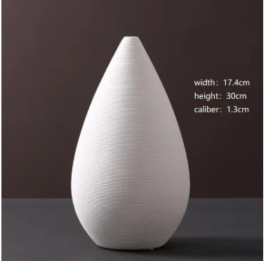 Minimalist White Ceramic Vases