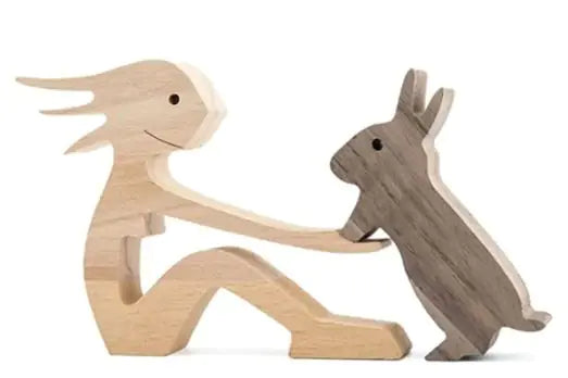Wood Pet Sculpture Collection