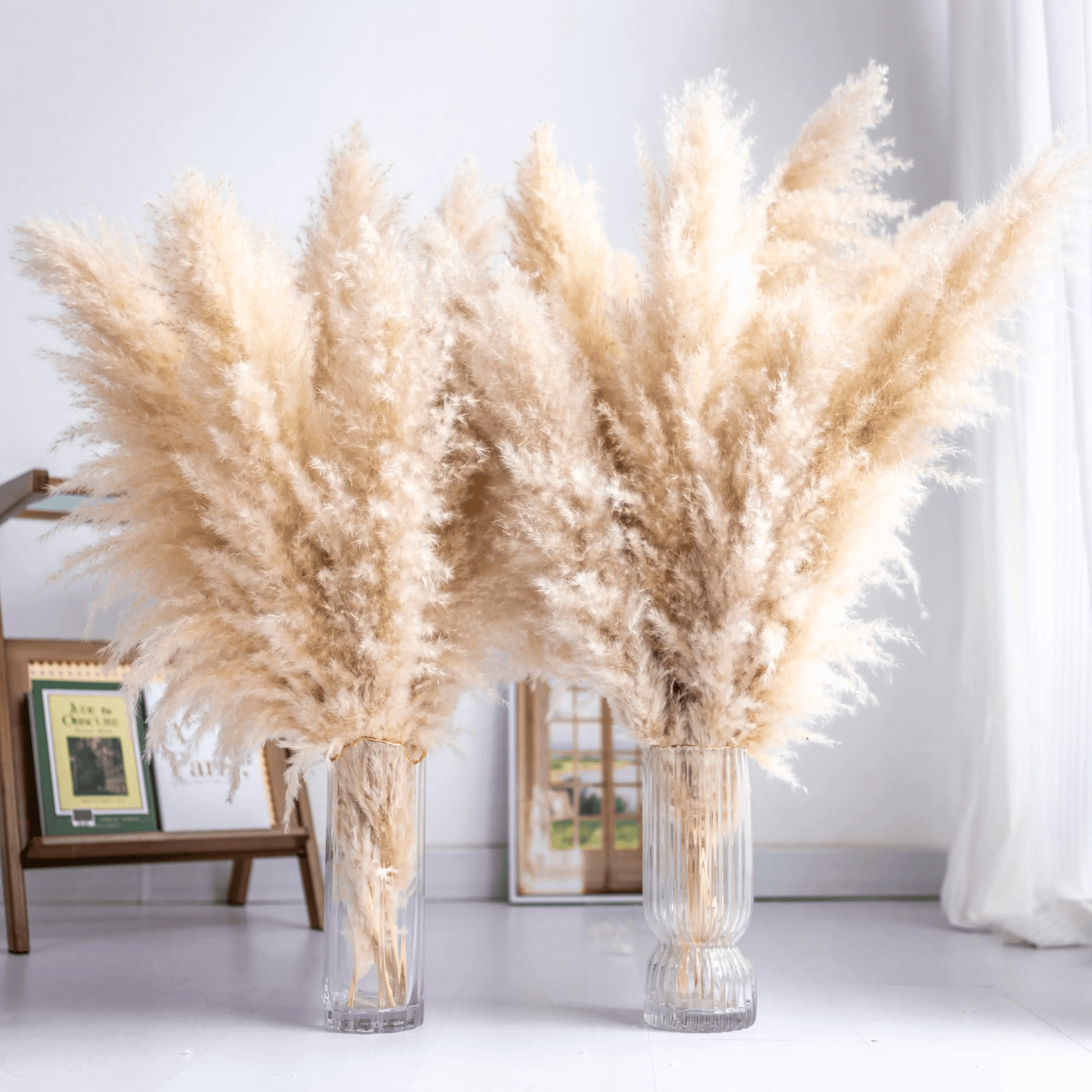 Tall Pampas Grass 10PCS Boho Decor, Natural Home Decor
