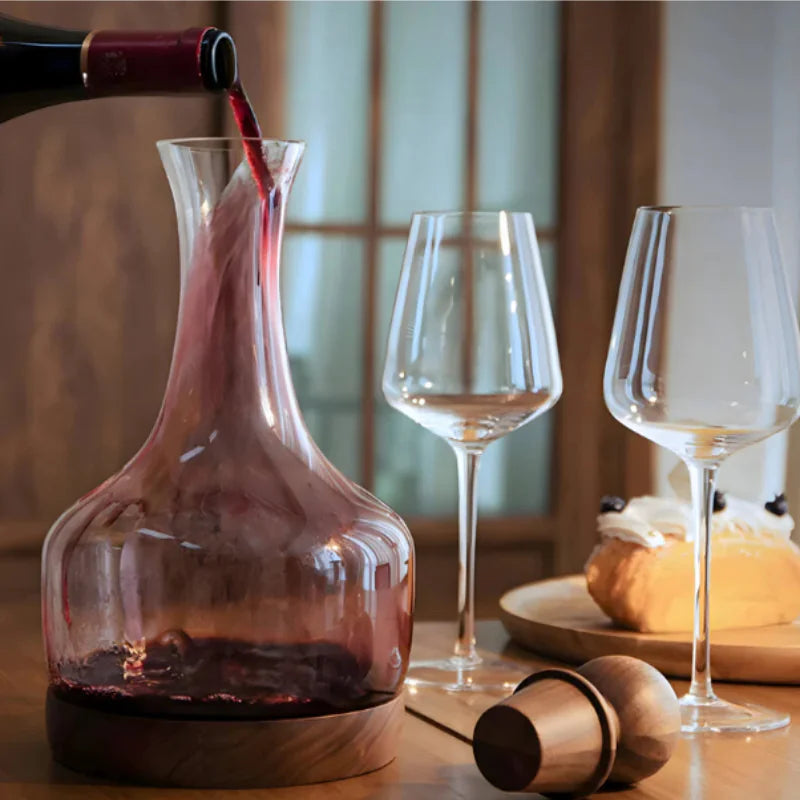 The Home Wine Decanter & Wine Glasses Sold Separately
