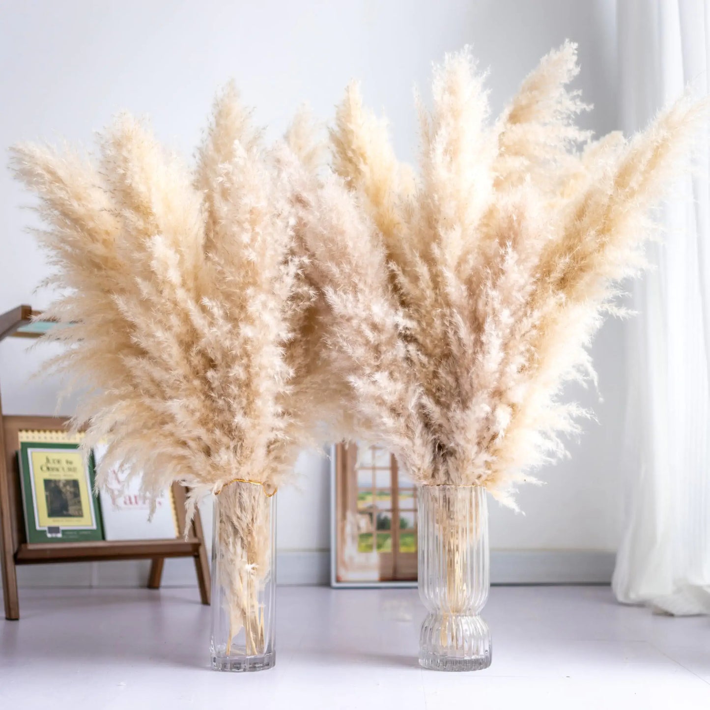 Tall Pampas Grass 10PCS Boho Decor, Natural Home Decor