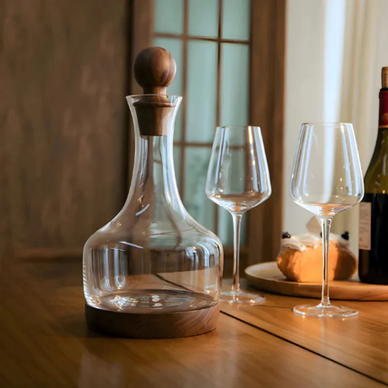 The Home Wine Decanter & Wine Glasses Sold Separately