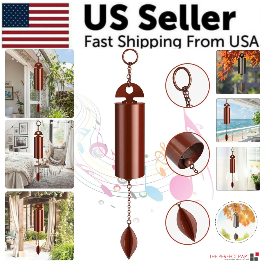 Large Deep Resonance Serenity Metal Bell Heroic Wind Chimes Outdoor Home Decor