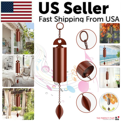 Large Deep Resonance Serenity Metal Bell Heroic Wind Chimes Outdoor Home Decor