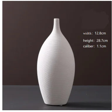 Minimalist White Ceramic Vases