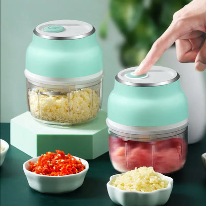 Portable Electric Mini Garlic and Food Chopper Grinder