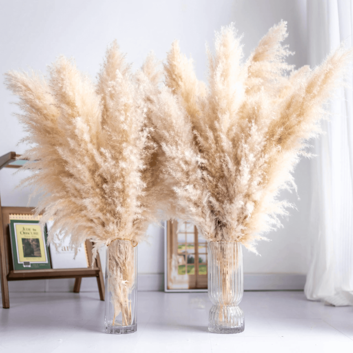 Tall Pampas Grass 10PCS Boho Decor, Natural Home Decor