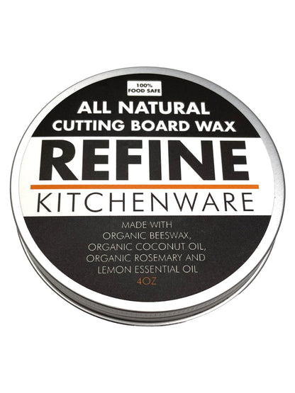 All Natural Cutting Board Wax, Handmade in the USA With Organic Coconut Oil and Organic Beeswax