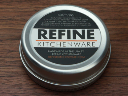 All Natural Cutting Board Wax, Handmade in the USA With Organic Coconut Oil and Organic Beeswax