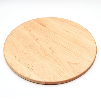 Large Walnut Round Cheese Board, 18 Inch Round Cutting Board with Juice Groove Black Walnut, Large Walnut Round Charcuterie Board