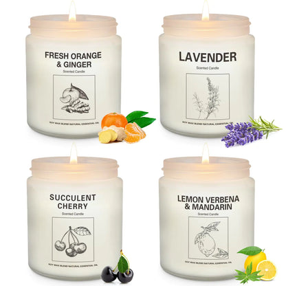 Candles | Candles for Home Scented | 4 Pack 7.1oz