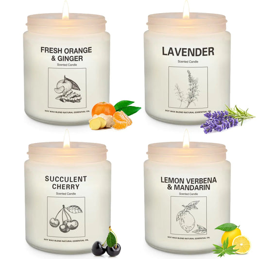 Candles | Candles for Home Scented | 4 Pack 7.1oz